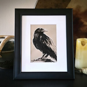 'Raven' 5x7 Matted Display Print