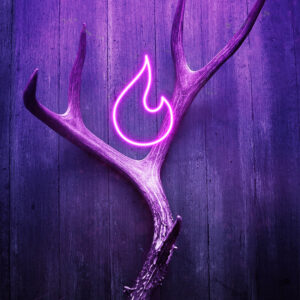 "Synth-West Antler" Open Edition Giclée Print